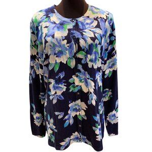 Isaac Mizrahi Live! Special Edition Floral Printed Cardigan